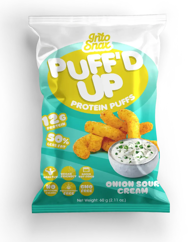 Into Snax Puff  High‑Protein Crunch Puffs  60g