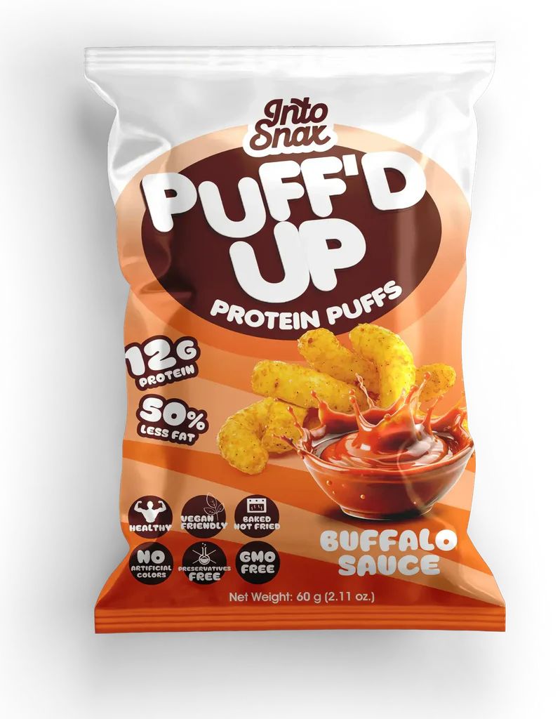 Into Snax Puff  High‑Protein Crunch Puffs  60g
