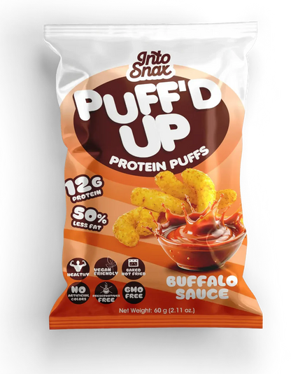 Into Snax Puff  High‑Protein Crunch Puffs  60g