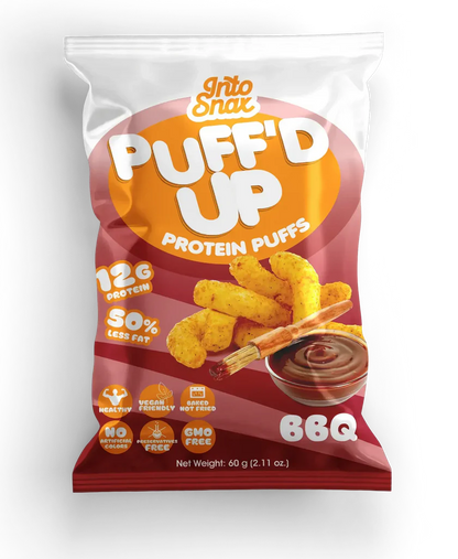 Into Snax Puff  High‑Protein Crunch Puffs  60g