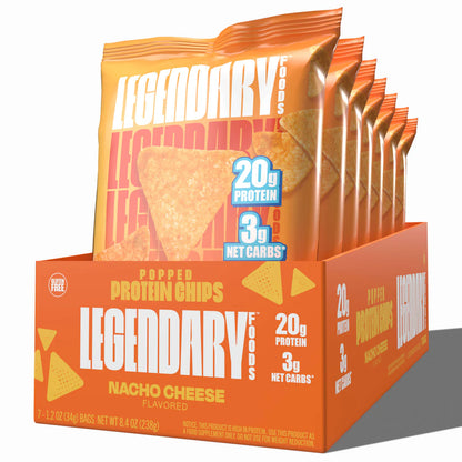 Legendary Popped  protein chips 20g protein & 3g net carbs 1 PC