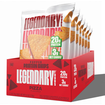 Legendary Popped  protein chips 20g protein & 3g net carbs 1 PC
