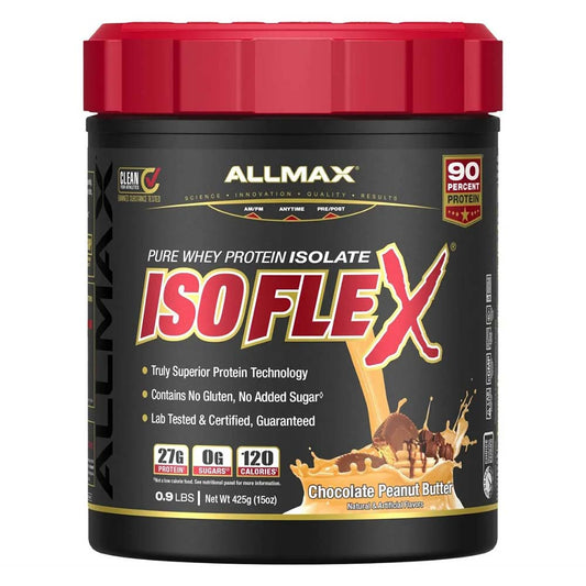 Allmax Isoflex 100% Pure Whey Protein Isolate, Chocolate Peanut Butter, 425 Gm