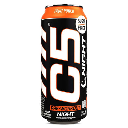 C5 Night Pre-workout Athletes Drink, Energy Flavour, 473 Ml
