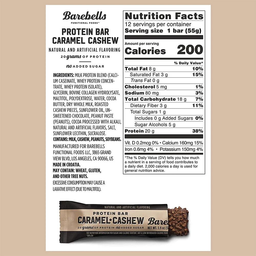 Barebells Protein Bar Caramel Cashew 55 g