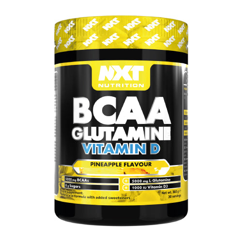 NXT -BCAA GLUTAMINE VIT "D" PINEAPPLE 360g