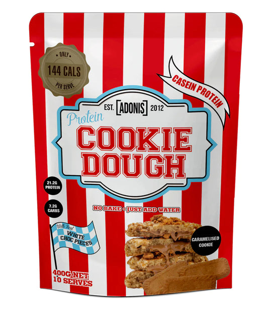 PROTEIN COOKIE DOUGH (Casein Protein) – Caramelised Cookie 400g