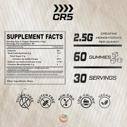 CR5 Creatine Gummies 5000mg – Creatine Monohydrate Gummies