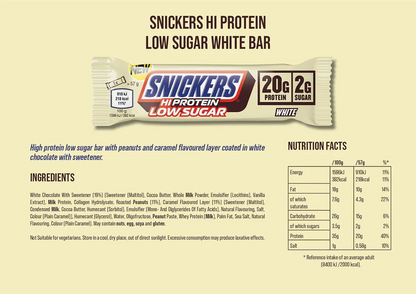 Snickers Low Sugar Snickers Hi-Protein Bar 12x57g