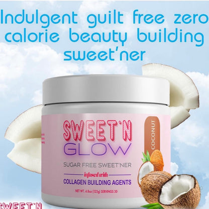 Sweet'N'Glow - Coconut Sweetener & Collagen Building Agents 30 SRV