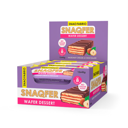 SNAQ FABRIQ - Snaqfer Wafer Dessert  Vanilla Cream & Chocolate 45g