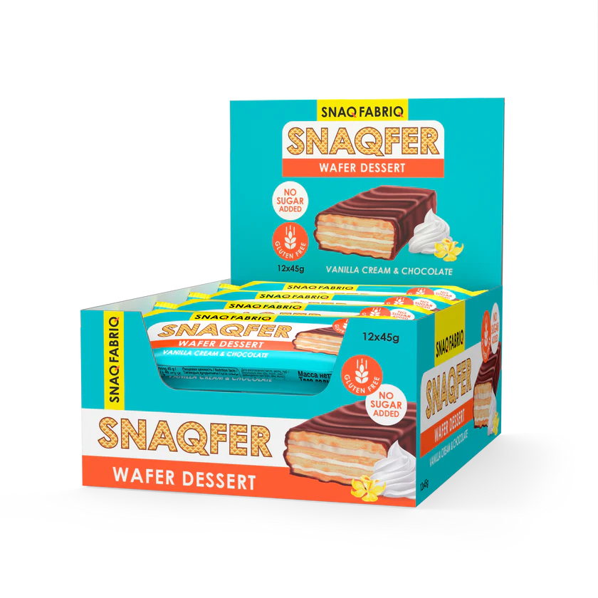 SNAQ FABRIQ - Snaqfer Wafer Dessert Hazelnut Cream & Chocolate 45g