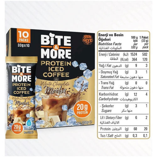 Bite & More Protein Iced Coffee - White chocolate mocha